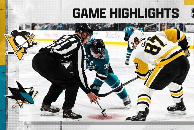 Penguins @ Sharks 1/15/22 | NHL Highlights