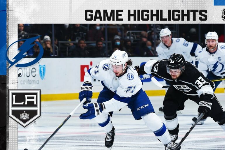 Lightning @ Kings 1/18/22 | NHL Highlights