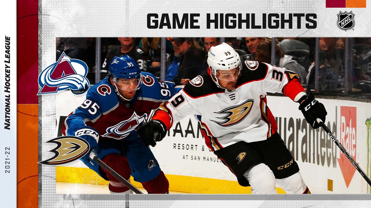 Avalanche @ Ducks 1/19/22 | NHL Highlights