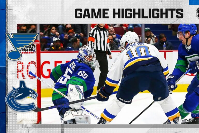Blues @ Canucks 1/23/22 | NHL Highlights