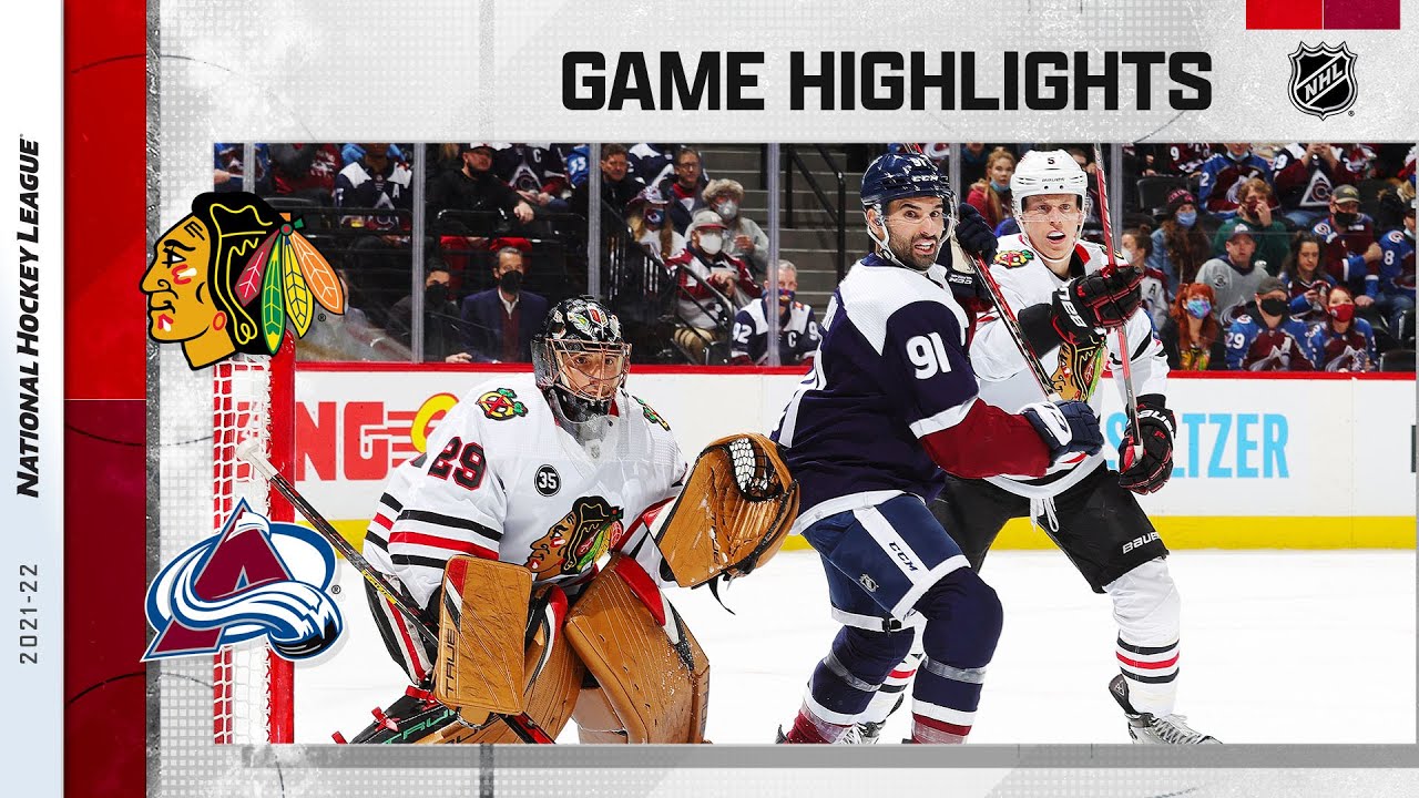 Blackhawks @ Avalanche 1/24/22 | NHL Highlights