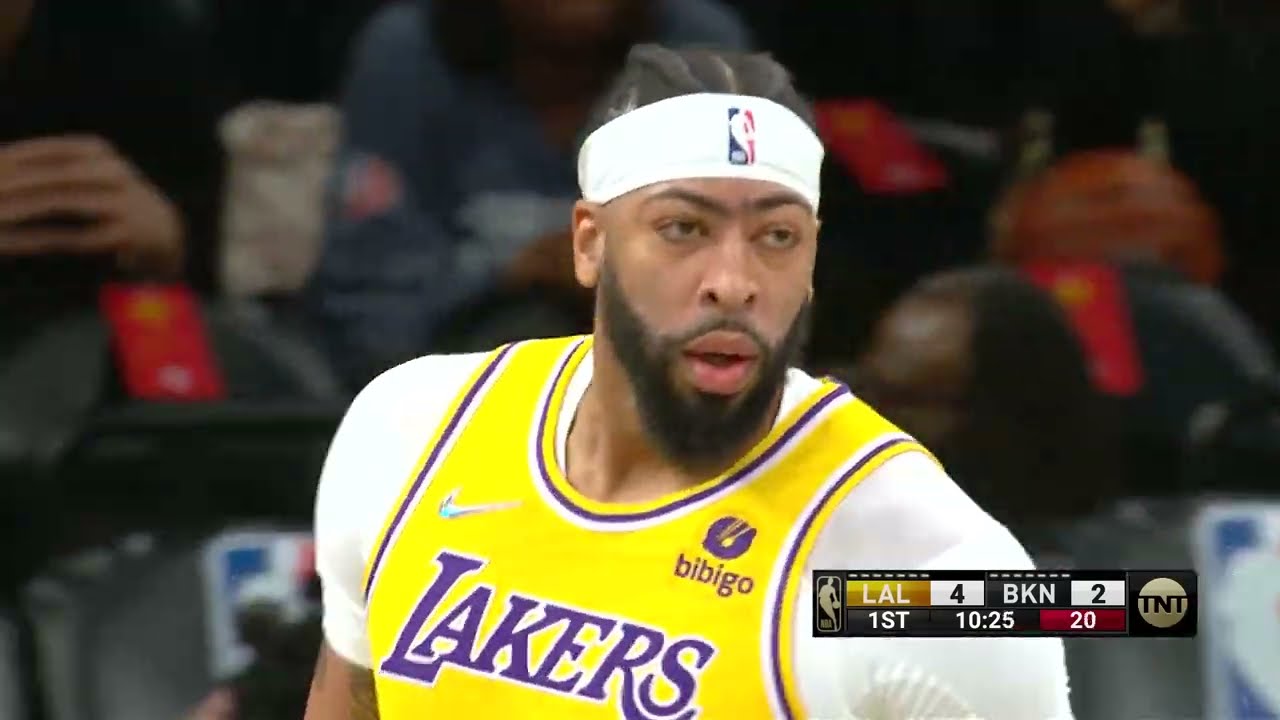 AD Makes His Lakers Return Against The Nets