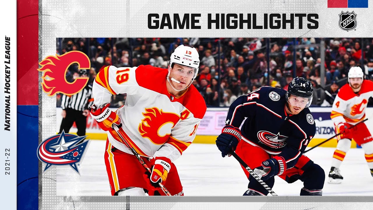 Flames @ Blue Jackets 1/26/22 | NHL Highlights