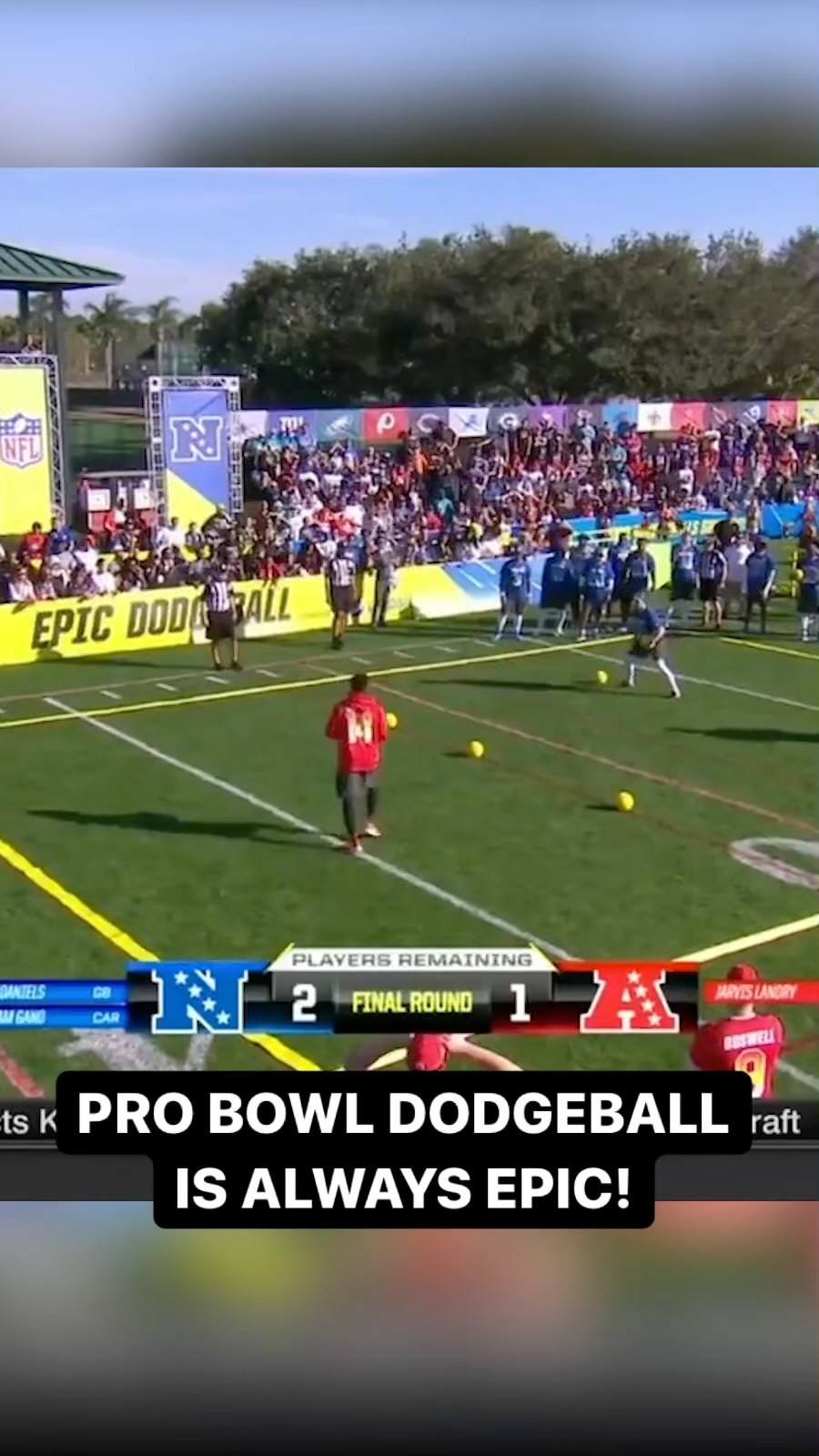Can’t wait for dodgeball this year at #ProBowlSkills  : Pro Bowl Skills Showdow...