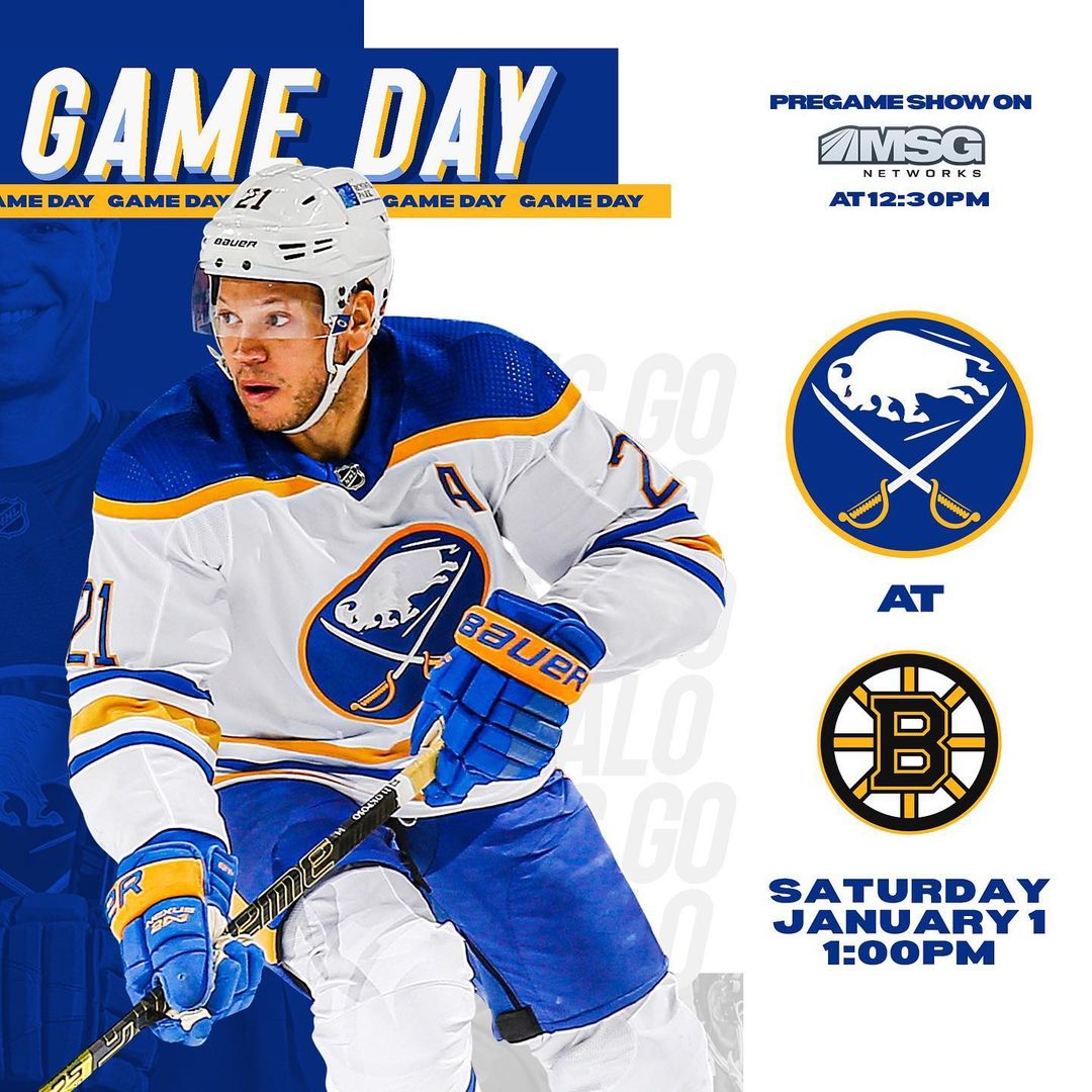 We're on the road in Boston for our first game of 2022!

: @MSGNetworks 
: @WGR5...