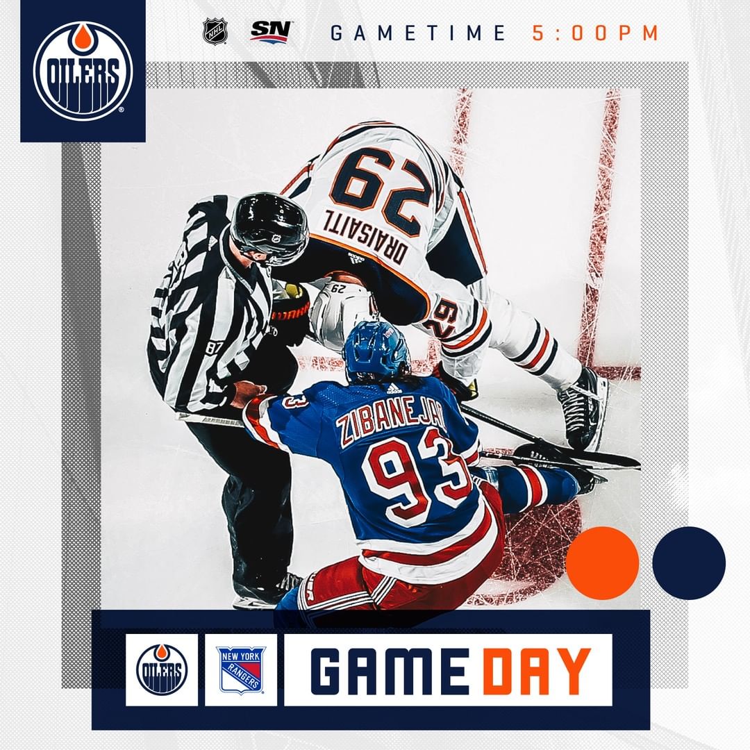 GAME DAY. We're in NYC for a matchup vs. the Rangers at 5pm MT. Watch on @Sports...