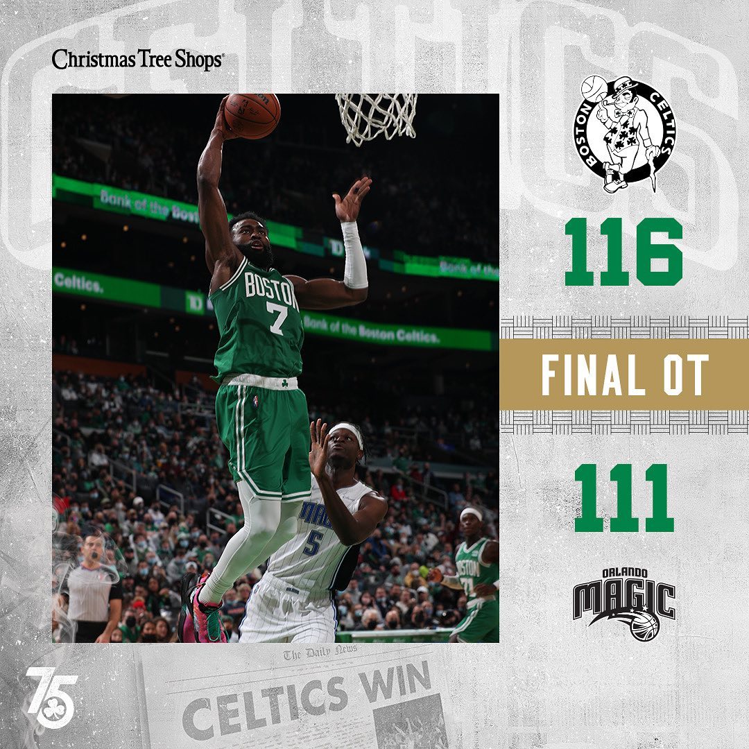 #CelticsWin in OT...