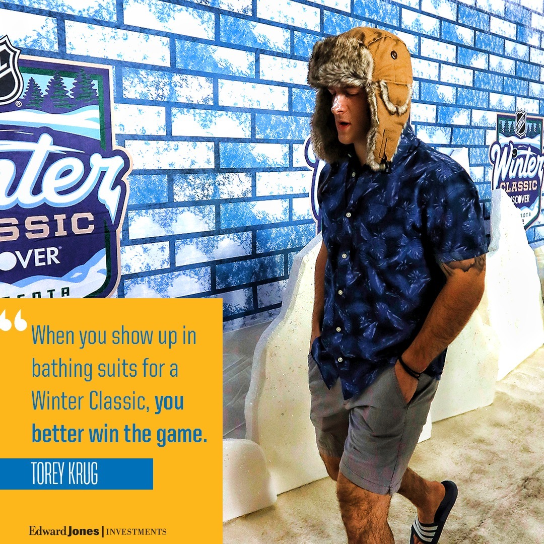 You can't dress like that and NOT win! #WinterClassic #stlblues...