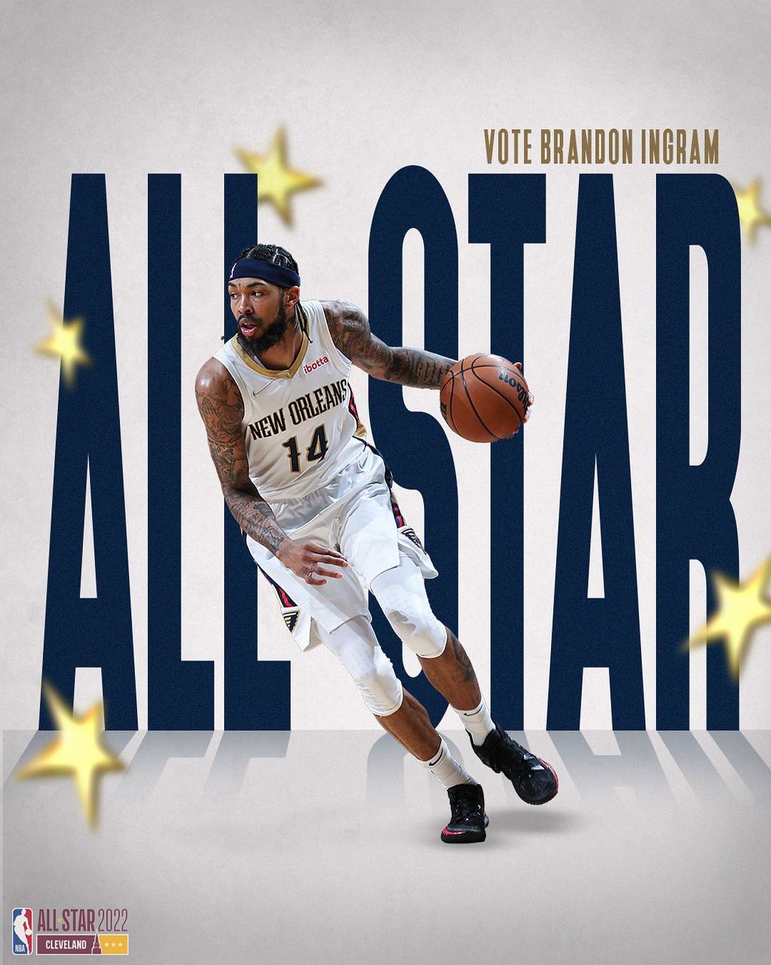 Here’s another reminder to vote Brandon Ingram for #NBAAllStar!  Hit the link i...