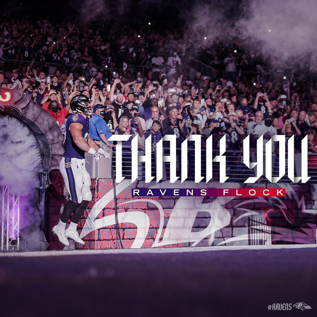 For being with us all year, thank you #RavensFlock ...