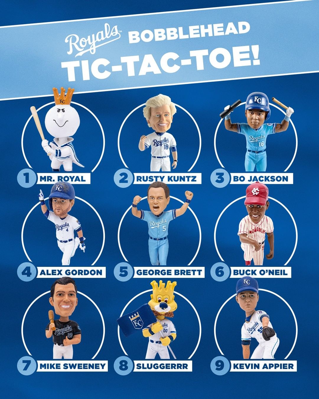 Pick three, but they have to be in a row. Who's your trio?  #NationalBobbleheadD...
