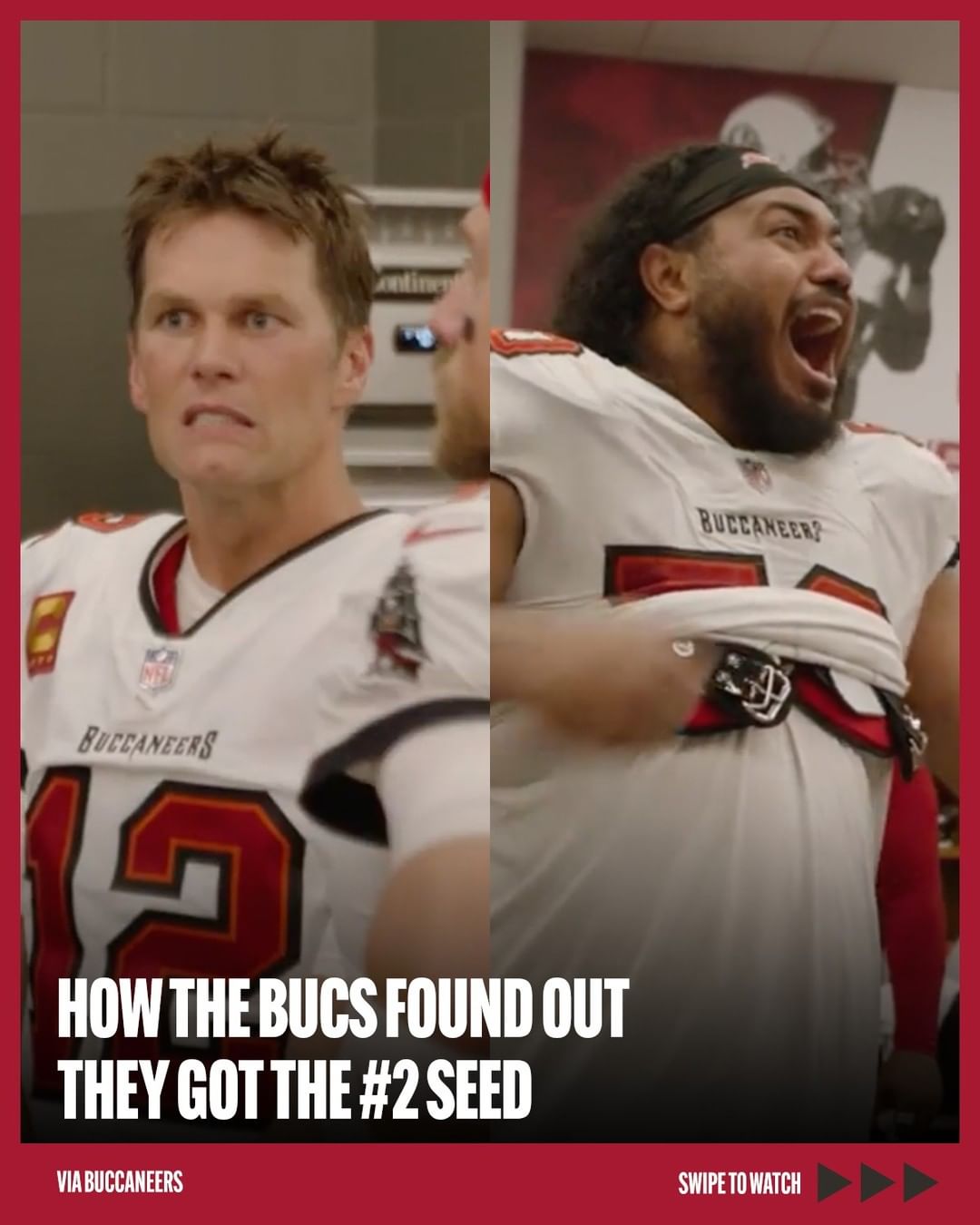 Players rooting for other teams is the best  (via @buccaneers)...