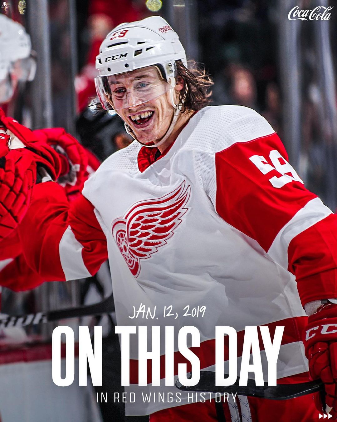 #otd in 2019: @bertuzzi17 celebrated his 100th career NHL game by scoring his fi...