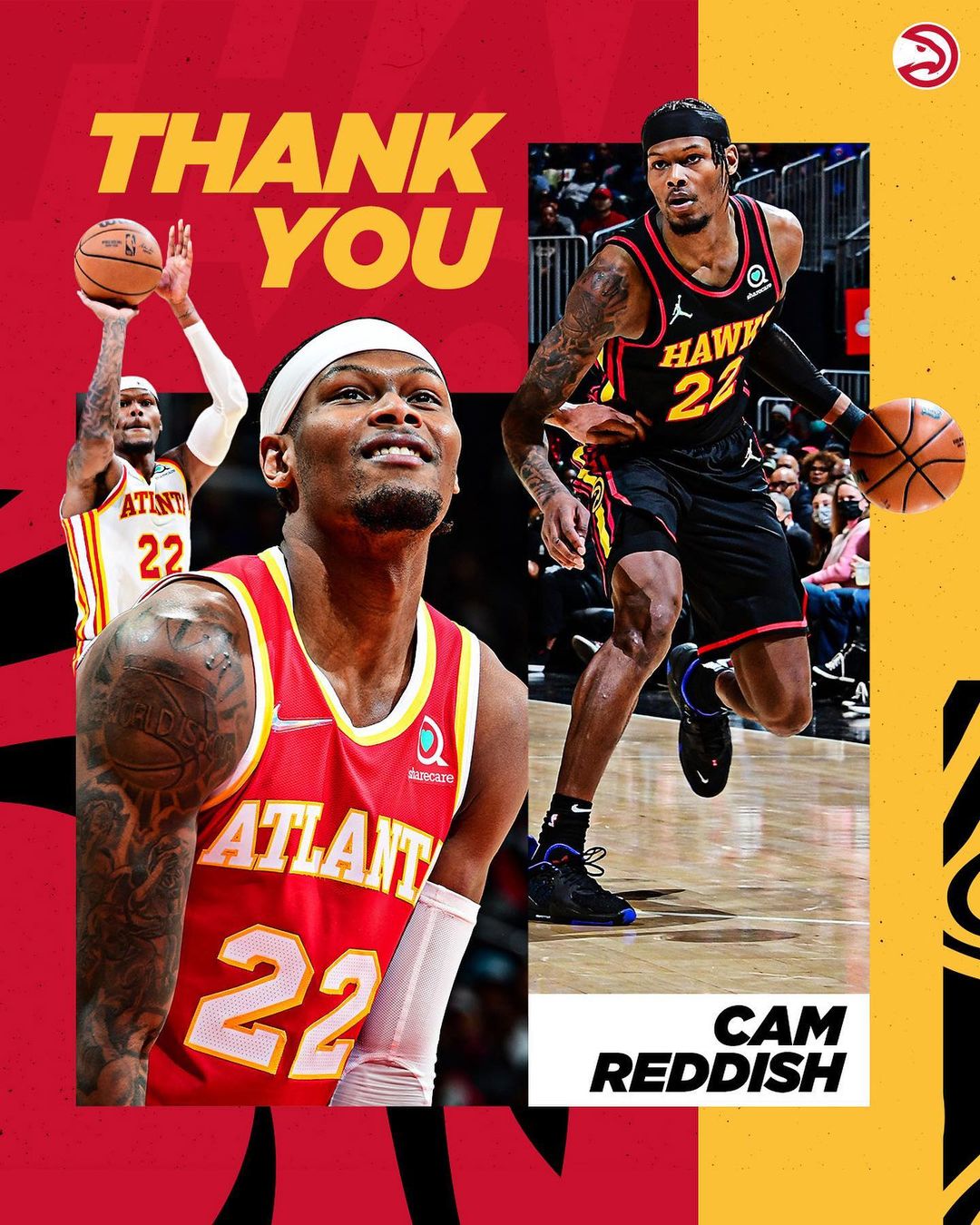 Thank you for your commitment on and off the court. Wishing you the best, Cam....