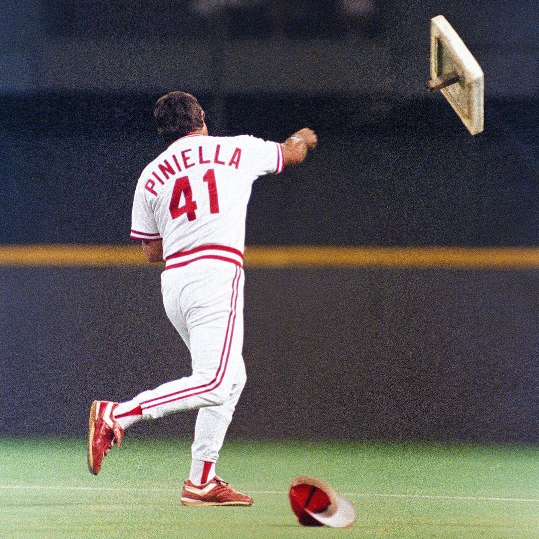 Sweet Lou and the toss. #tbt...