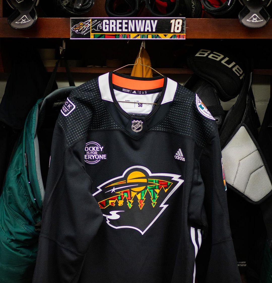 Check out tonight’s warmup threads for Black History Celebration night  #HockeyI...