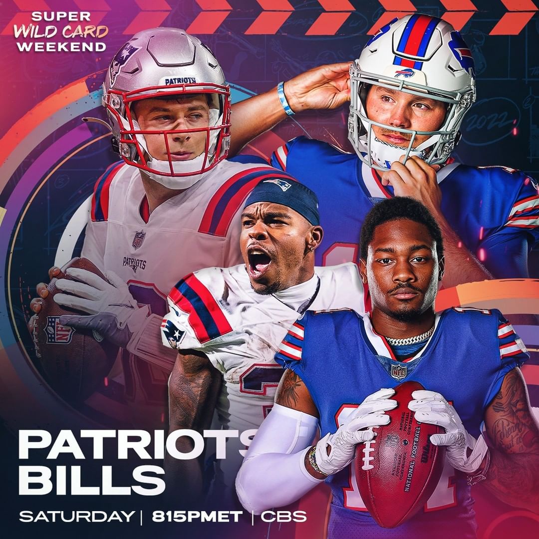 The rubber match we needed.  : #NEvsBUF – Saturday 8:15pm ET on CBS
: NFL app...