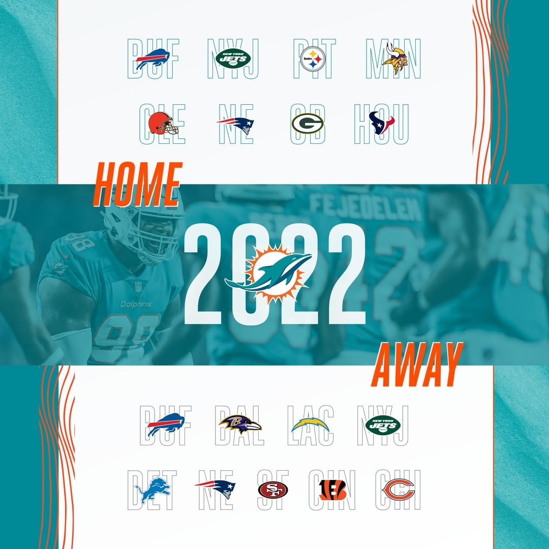 Our 2022 opponents are set. #FinsUp...