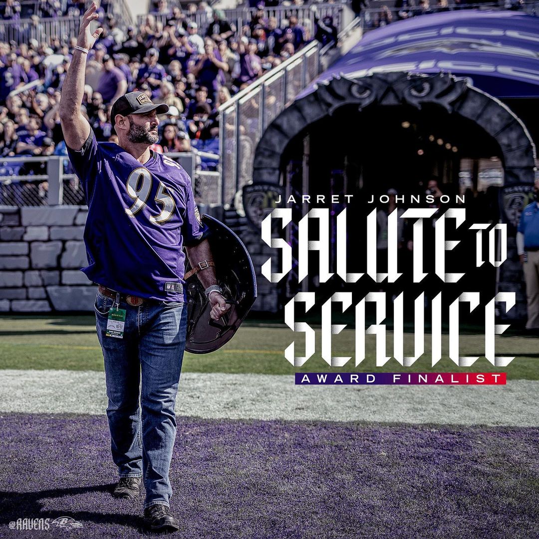 Ravens Legend Jarret Johnson has been named a finalist for the NFL’s Salute to S...