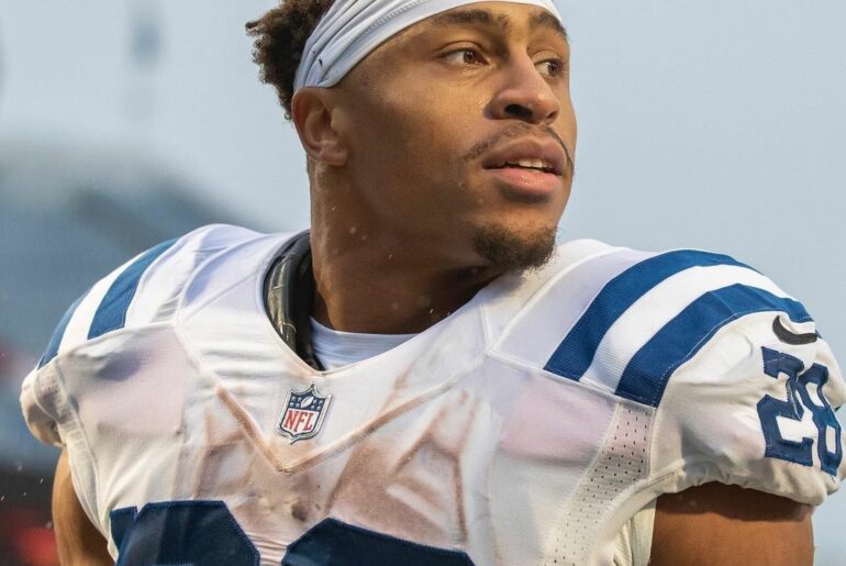 Unanimous All-Pro selection. Rushing champion. Only 23 years old.  (visit Colts...