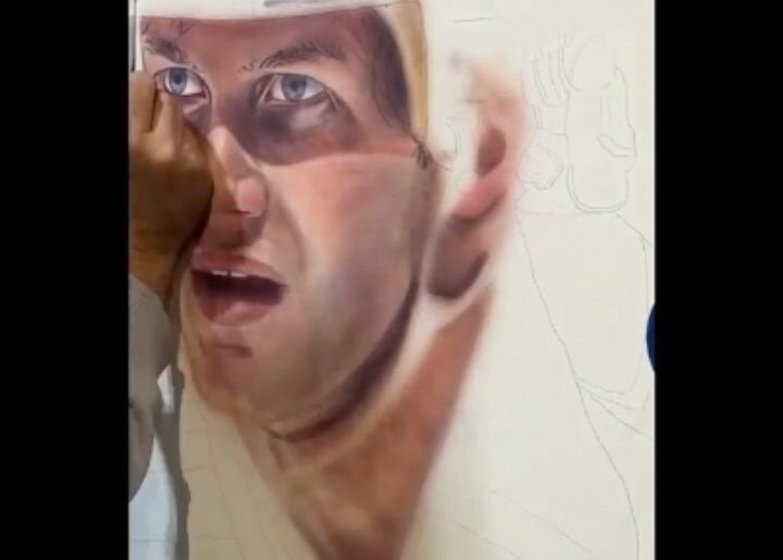Check out this time-lapse from artist @davidarrigo, who created a custom piece f...