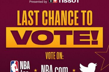 Voting concludes at 11:59pm/et!  #NBAAllStar Voting presented by @tissot.us • on...
