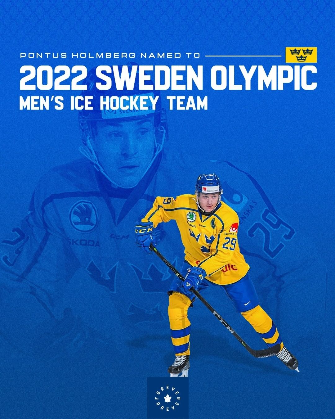 Congratulations to Pontus Holmberg on being named to Sweden’s Men’s Olympic hock...