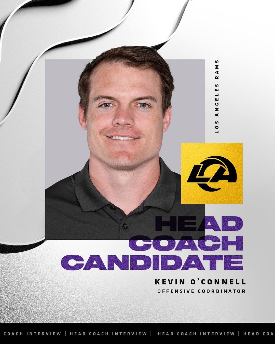 We have completed an interview with Rams Offensive Coordinator Kevin O'Connell f...