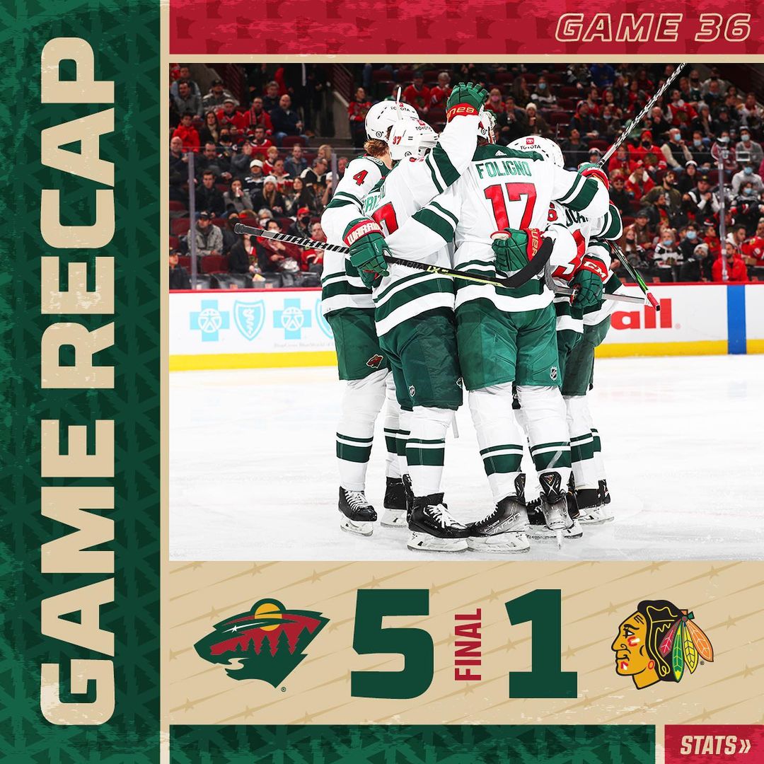 A great night in the WINdy City! #mnwild...