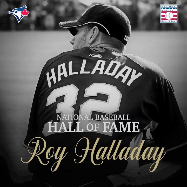 Three years ago today, Roy Halladay was elected to the Baseball Hall of Fame  #D...