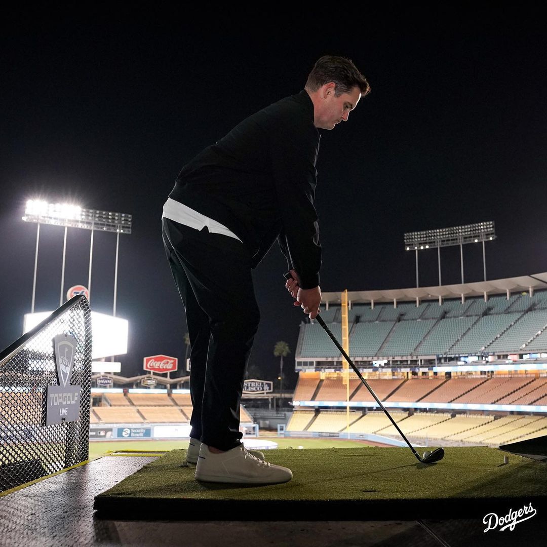 Fore! @topgolf takes over Dodger Stadium....