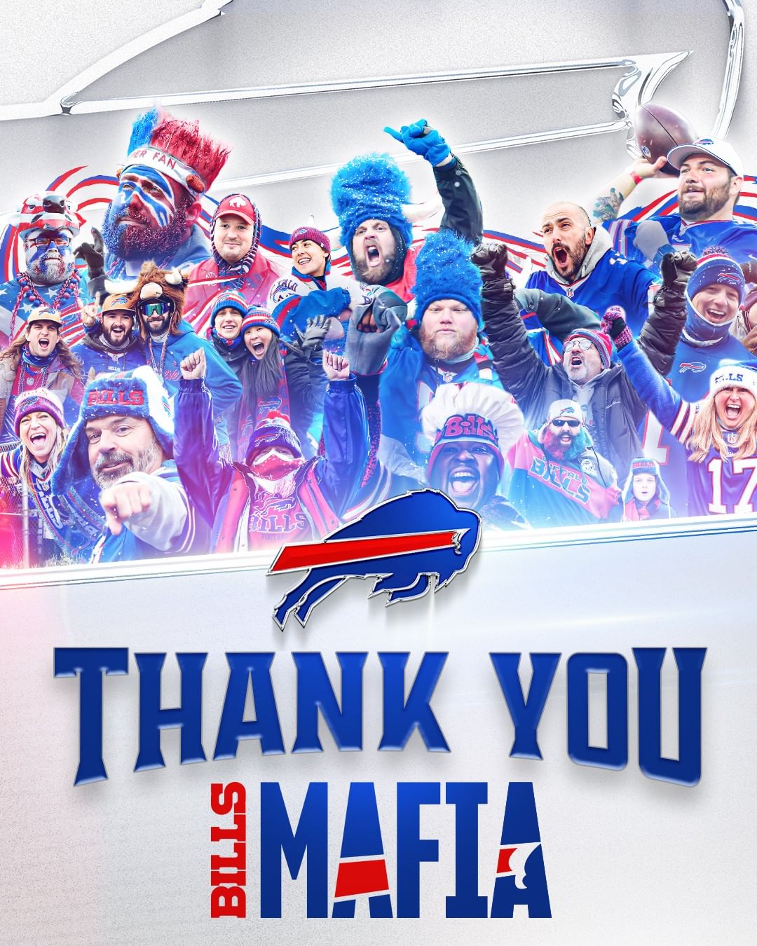 Through every high and every low, thank you Bills Mafia.  Mafia means family and...
