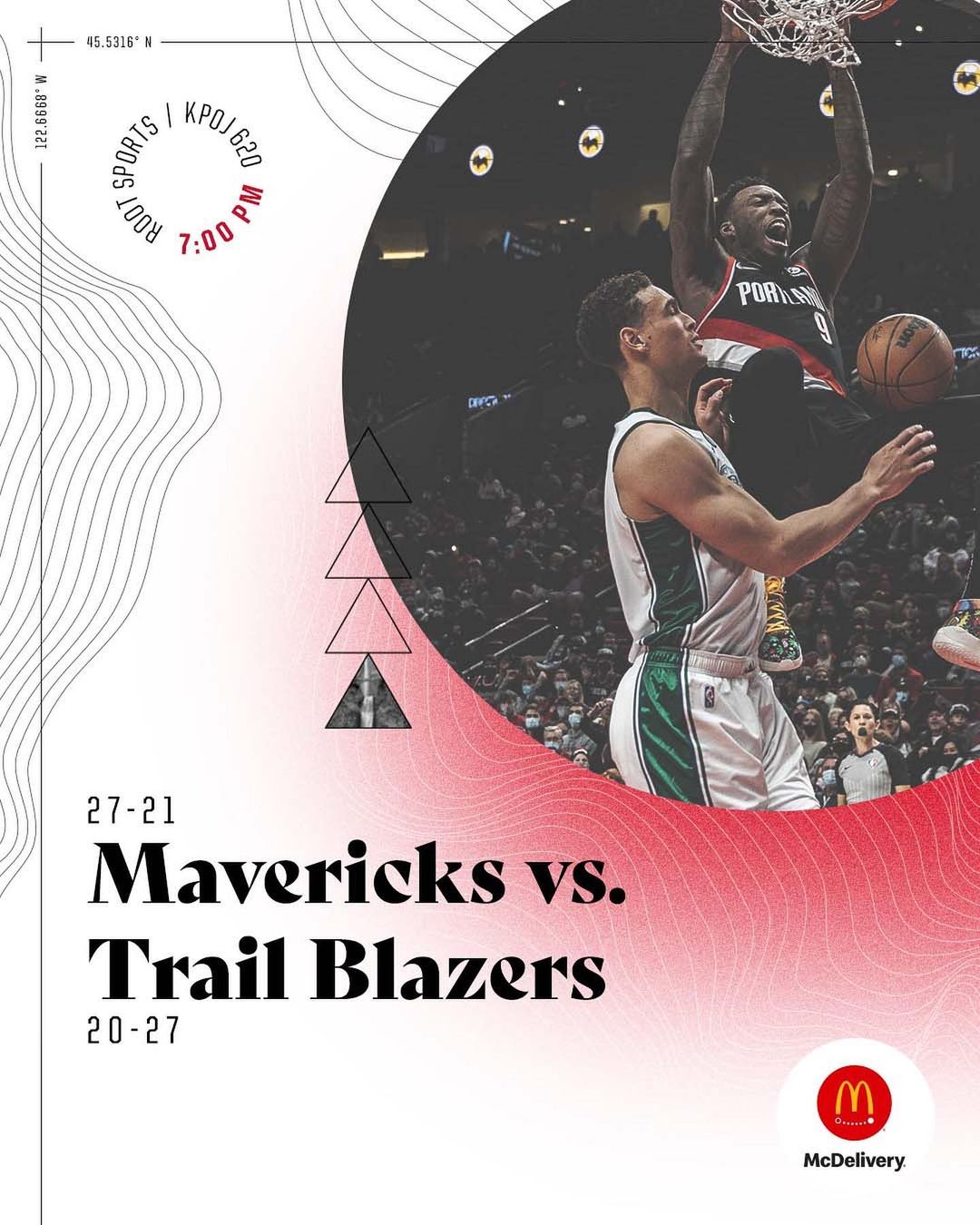 Quick turnaround. 

 #RipCity  vs @dallasmavs 
 @moda_center 
 7:00PM
 @rootspor...