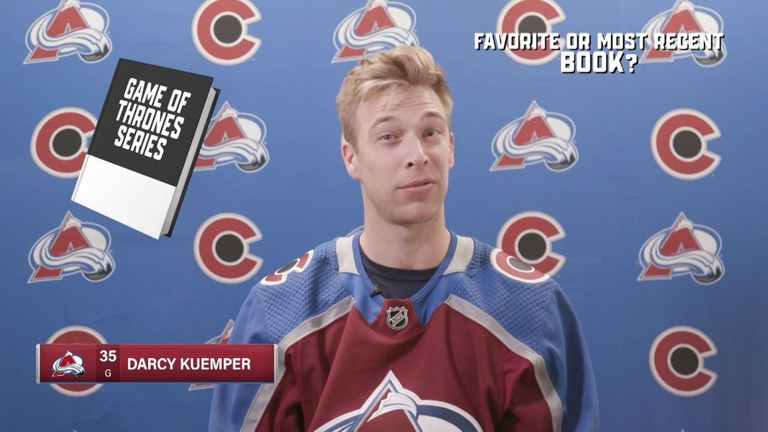 Raise your hand if you’d join a book club with the boys #GoAvsGo...