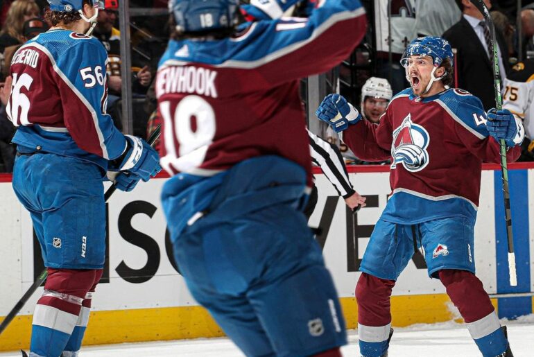 We are all Samuel Girard after Dermy’s first goal of the season! #GoAvsGo...
