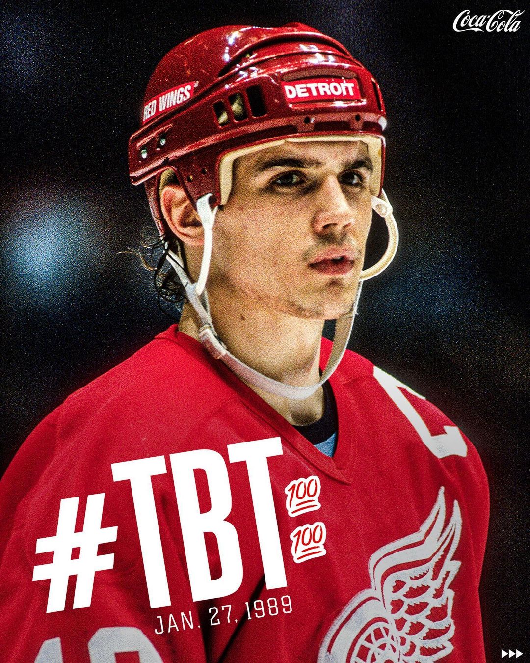 #OTD in 1989: Steve Yzerman becomes the first player in #RedWings history to rec...