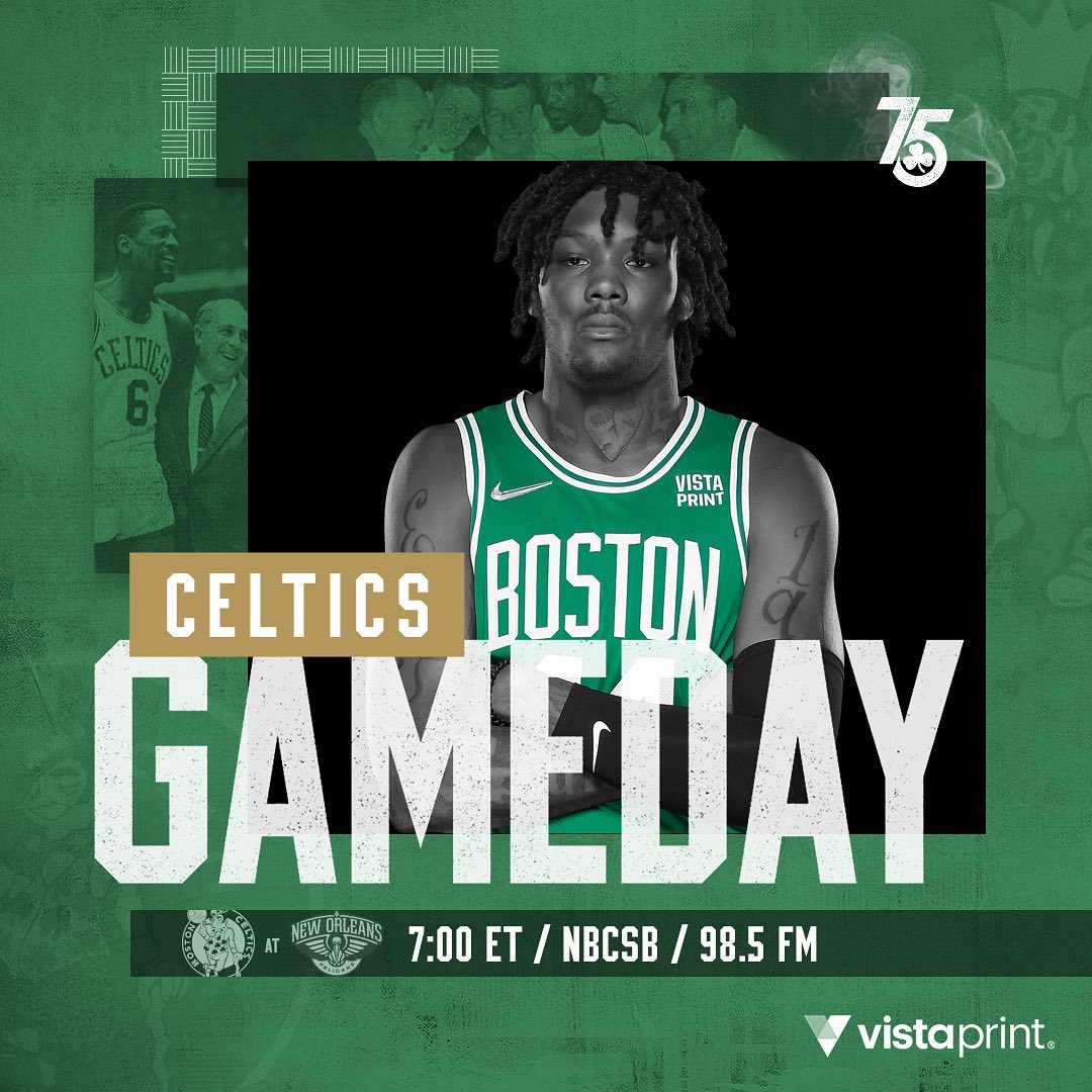 TONIGHT  Celtics at @pelicansnba, 7:00 p.m. on @nbcsboston and @985thesportshub ...