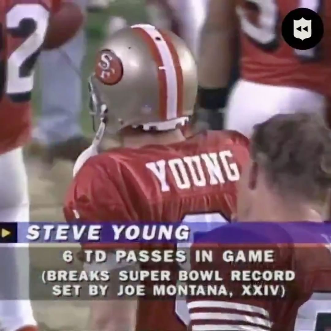 On this day in 1995, Steve Young set a Super Bowl record with SIX touchdown pass...