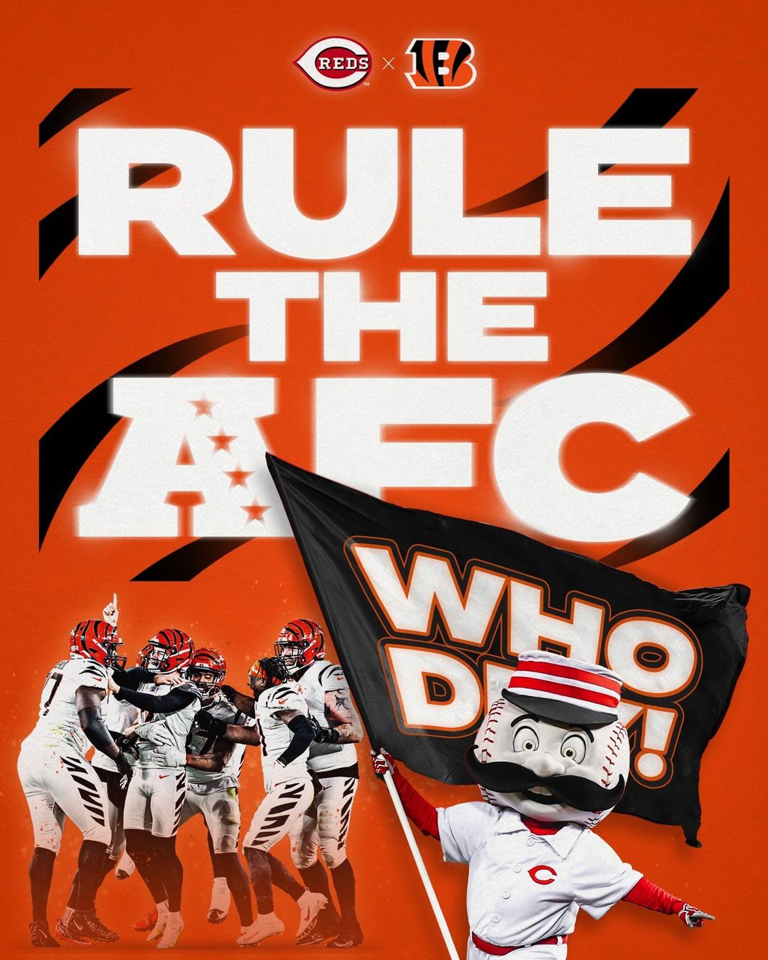 Two down, two to go... Let's roll, @bengals! #RuleThePlayoffs...