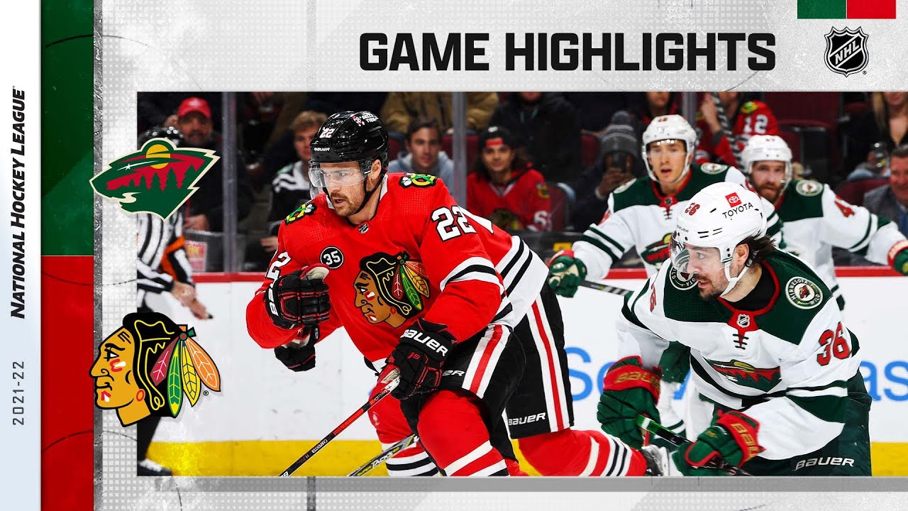 Wild @ Blackhawks 2/2/22 | NHL Highlights