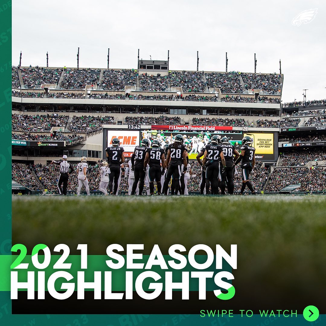2021 was fun, but we’ve got more to do in 2022.

#FlyEaglesFly

For more highlig...