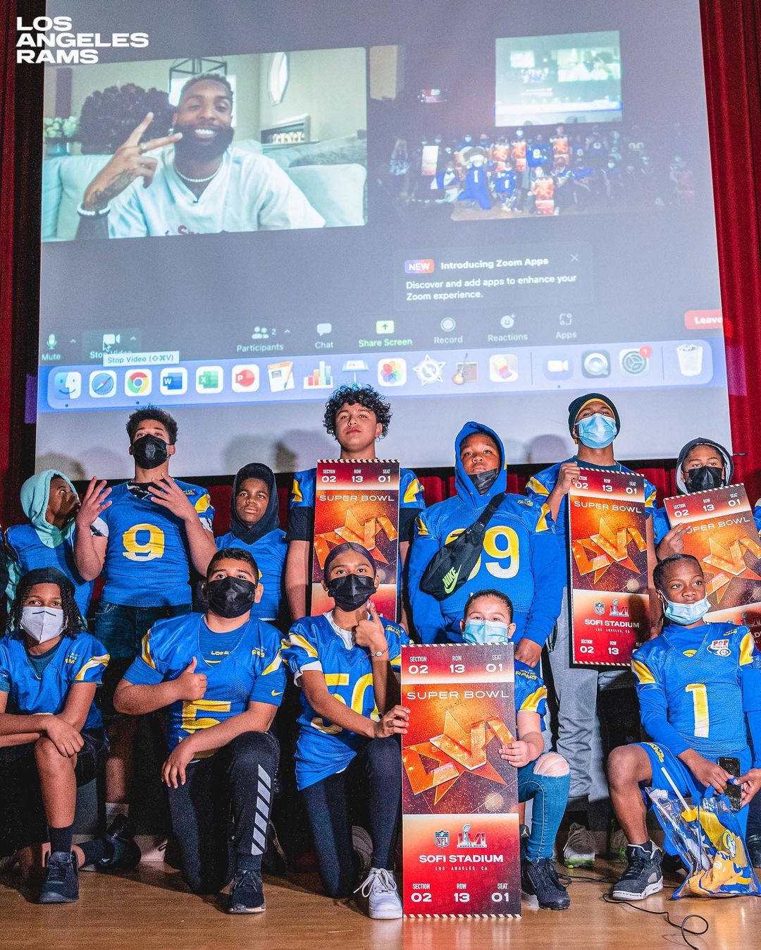 @obj surprises @WattsRams with tickets to #SBLVI + Rams unveil two new murals at...
