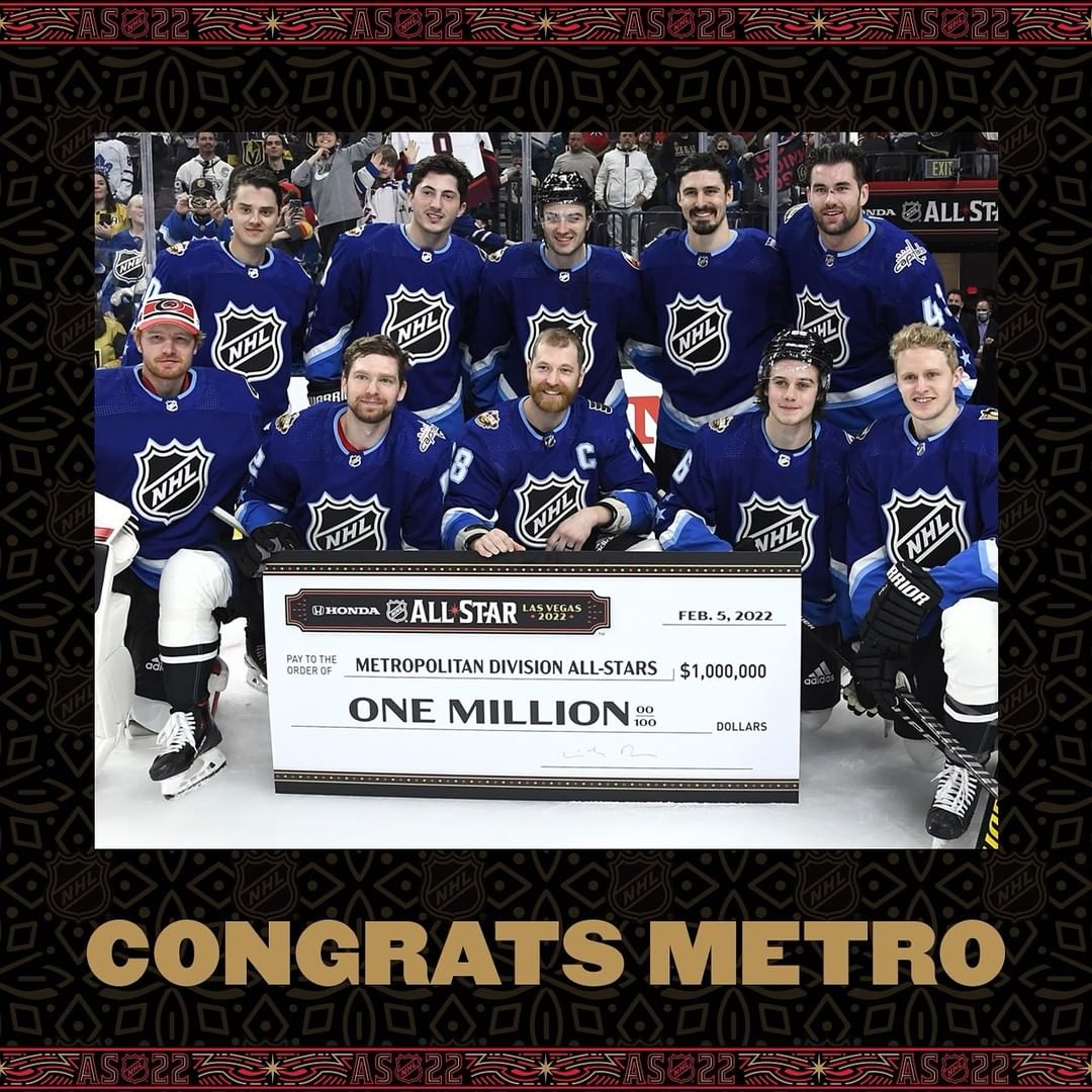 JACKPOT  Congrats to Adam Pelech and the Metro Division team on winning the 202...