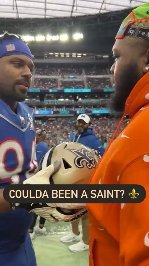 @CamJordan94 almost had @Druski2Funny playing for the Saints at the #ProBowl! 
...
