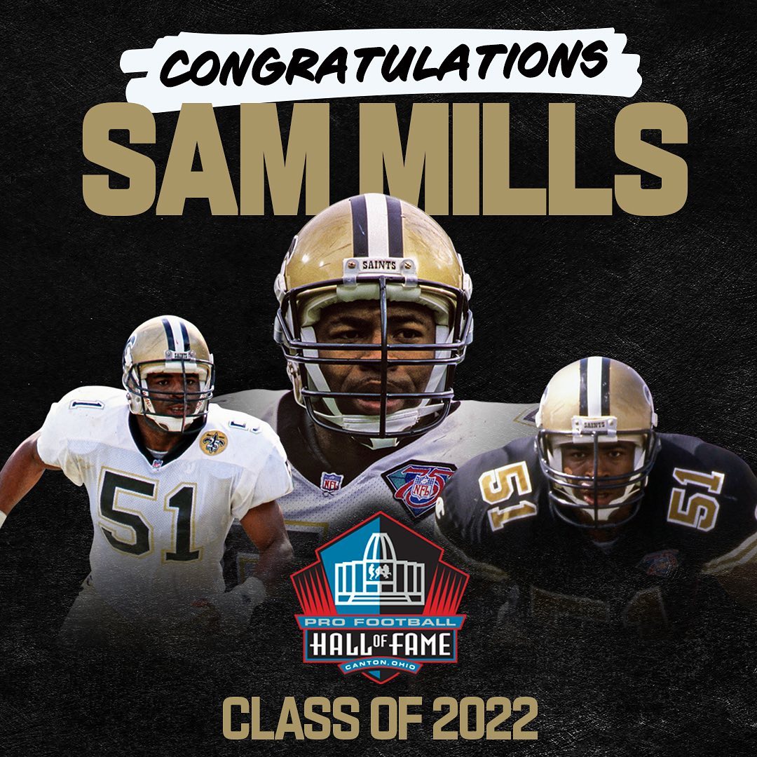 Sam Mills is headed to the Pro Football Hall of Fame!  : #NFLHonors - on ABC & ...
