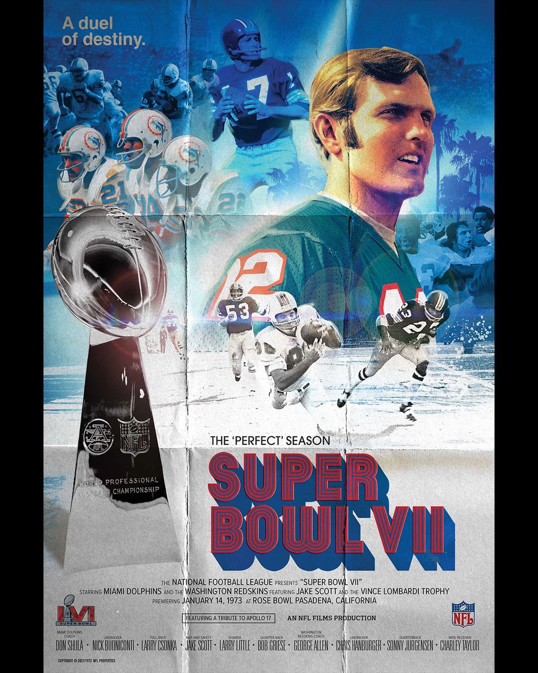 Super Bowl VII. January 14, 1973. The second Super Bowl to take place in Los Ang...