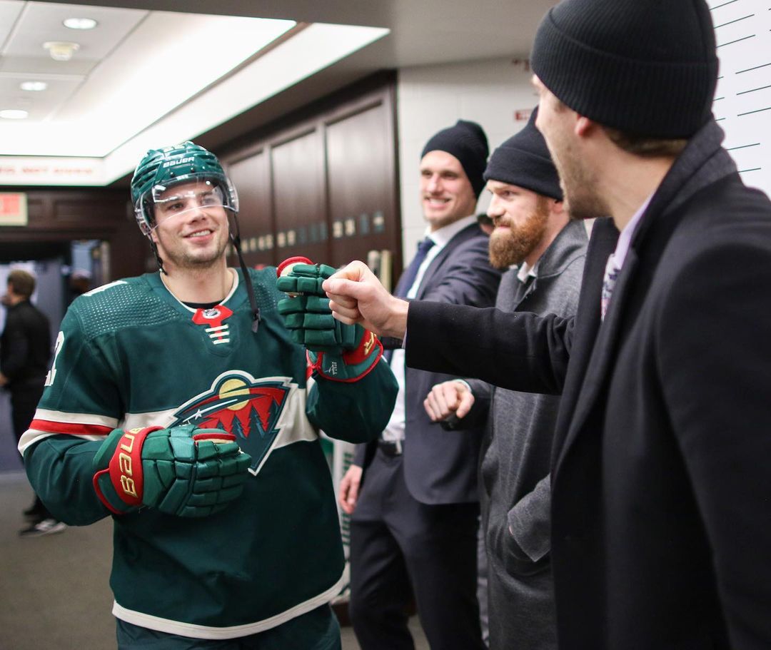 post-win vibes  #mnwild...