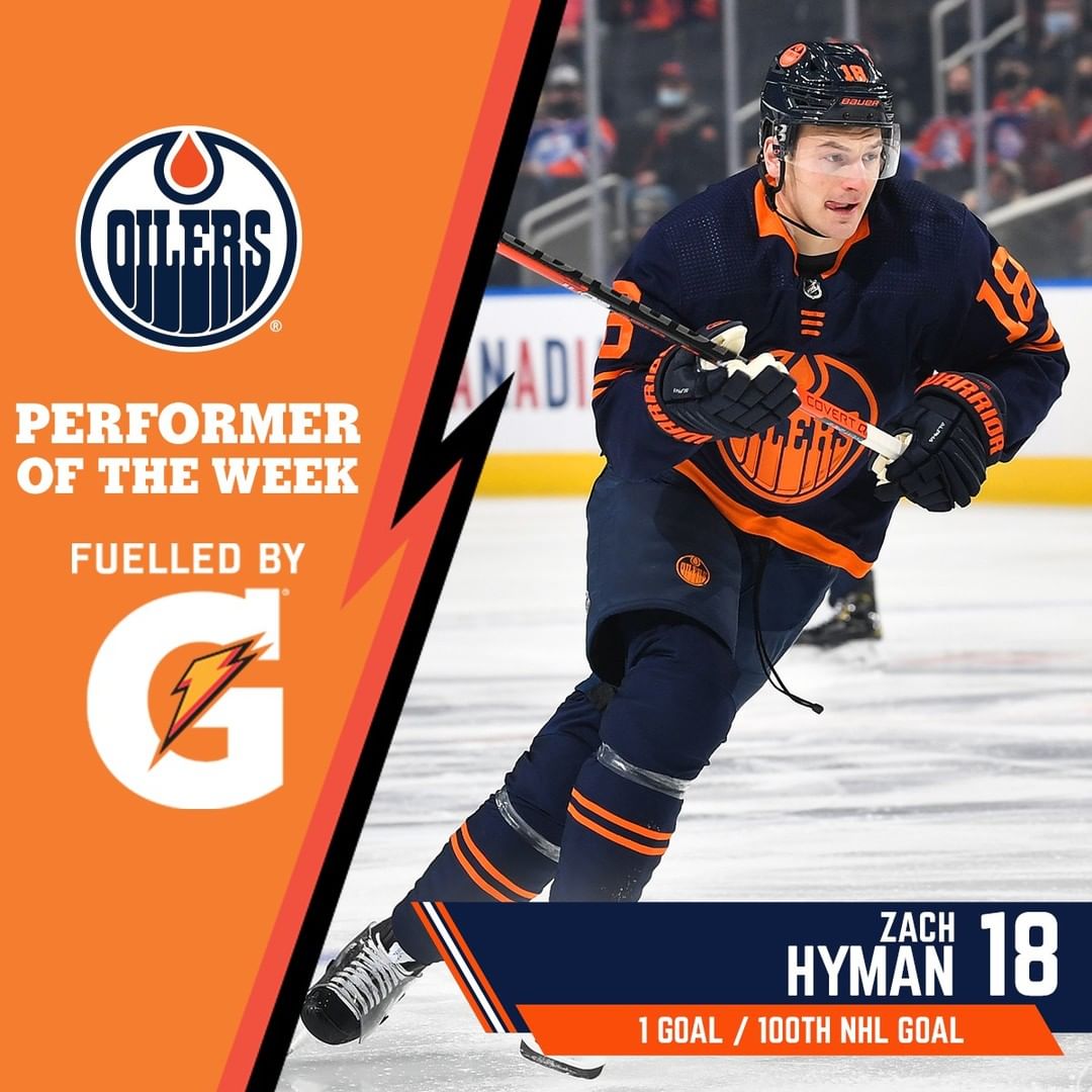 Hyman tallied a gorgeous GWG on Friday that was also his 100th @NHL goal!  He is...