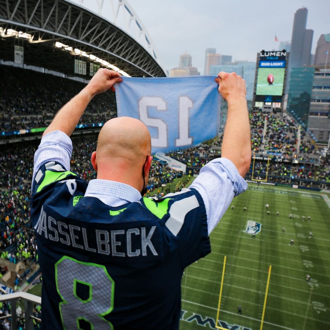 One of the best traditions in football  Thank you to the @seahawkslegends and h...