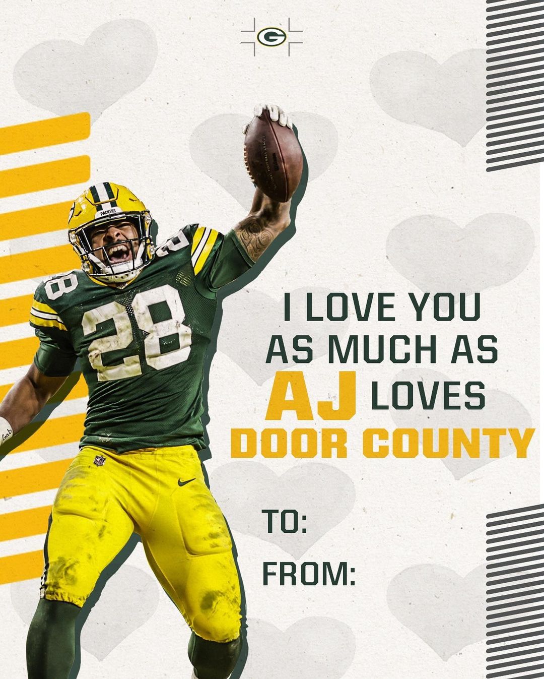 for that special #Packers fan in your life! #ValentinesDay #GoPackGo...